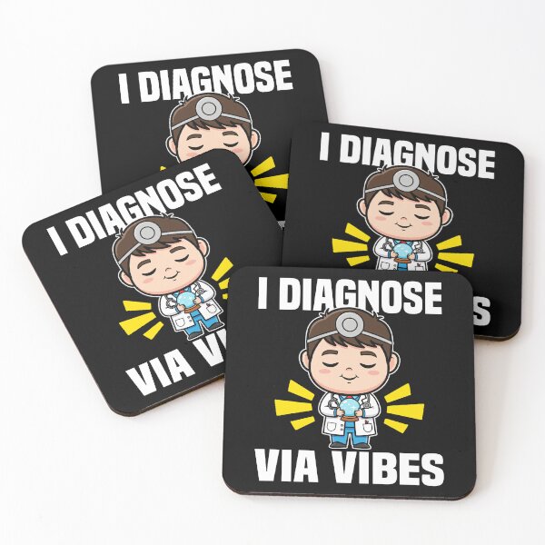 Item preview, I DIAGNOSE VIA VIBES - DOCTOR GIFT designed and sold by KEF Custom.