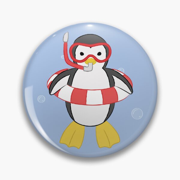 Item preview, Swimming Penguin designed and sold by ElliesJourney.