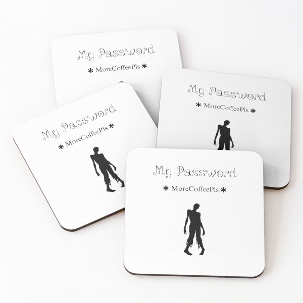 Item preview, My Password: Zombie Needs Coffee | Funny Undead Design designed and sold by GorinART.