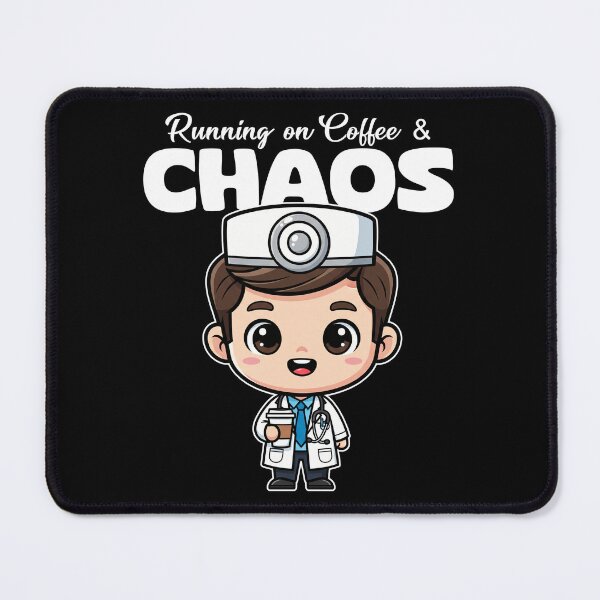 Item preview, RUNNING ON COFFEE AND CHAOS - DOCTOR GIFT designed and sold by KEF Custom.