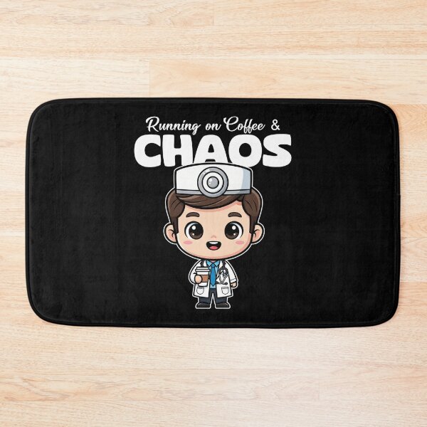 Item preview, RUNNING ON COFFEE AND CHAOS - DOCTOR GIFT designed and sold by KEF Custom.