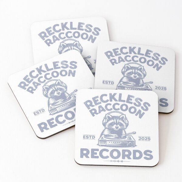 Item preview, Reckless Raccoon Records – Cool DJ Raccoon Design | Music & Vinyl Vibes designed and sold by VariousGoodies.