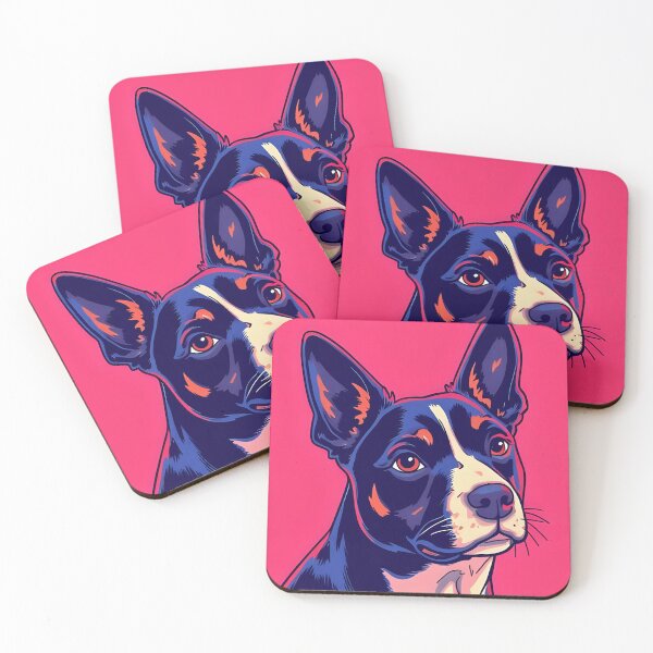Item preview, Colorful Basenji Dog Art - Bold Pop Art Dog Portrait designed and sold by MafiaCreation.