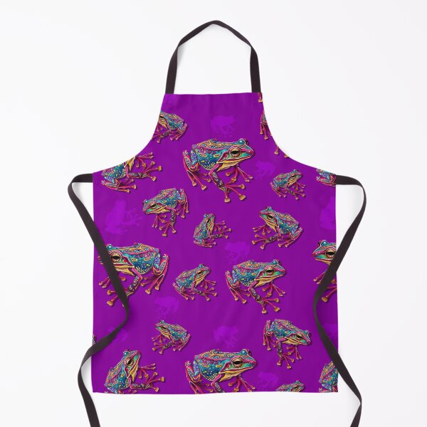 Item preview, Frog Artistic Colorful Painting purple pattern designed and sold by BeebooDesign.