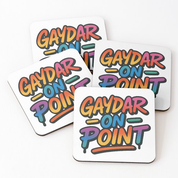 Item preview, Gaydar on Point – Pride Typography designed and sold by Haus Of Sin.