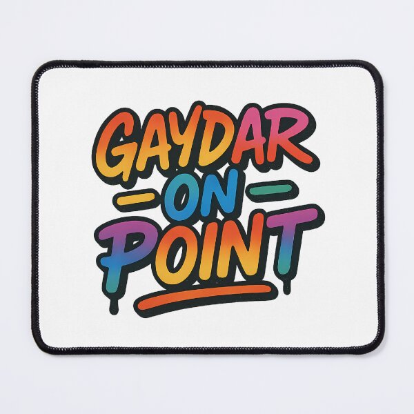 Item preview, Gaydar on Point – Pride Typography designed and sold by Haus Of Sin.