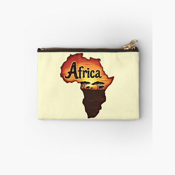 Item preview, Africa Map – Sunset in the Savanna designed and sold by Danh Style.