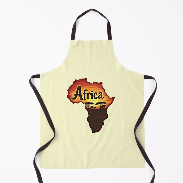 Item preview, Africa Map – Sunset in the Savanna designed and sold by Danh Style.
