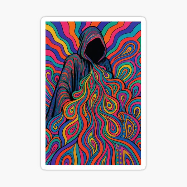 Item preview, Trippy Hooded Figure  designed and sold by Shmeeceposters.