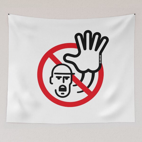 Item preview, Warning Sign / Caution / Stop (Symbol / 2C) designed and sold by MrFaulbaum.