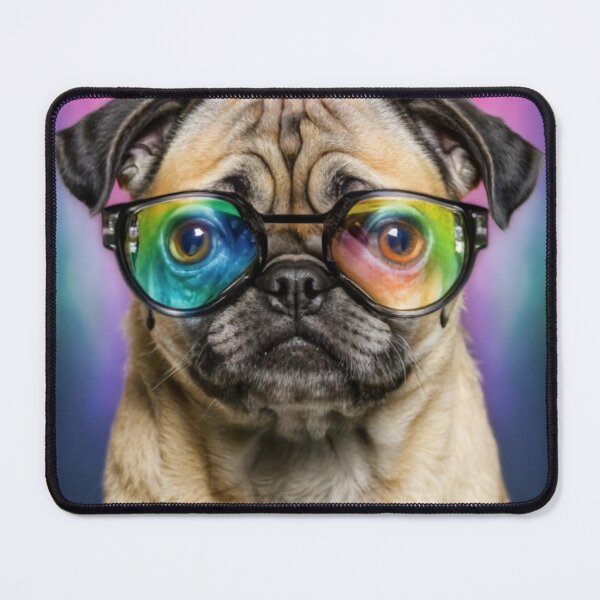 Item preview, A colorful world seen through the eyes of a pug! designed and sold by Izabela Włodarczyk.