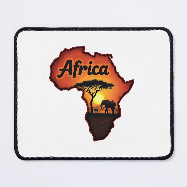 Item preview, Africa Map – Sunset in the Savanna designed and sold by Danh Style.