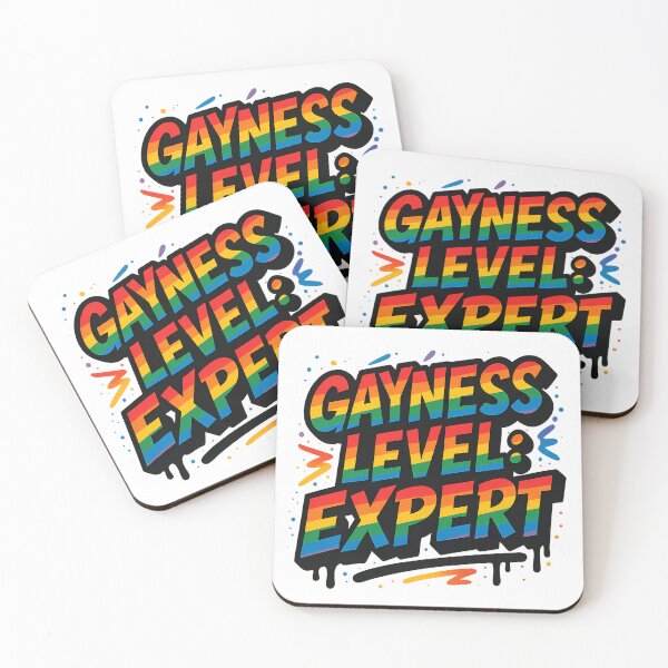 Item preview, Gayness Level: Expert Pride Typography designed and sold by Haus Of Sin.