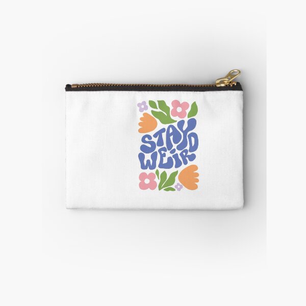 Item preview, Stay Weird Retro Floral Quote designed and sold by artistcamellia.
