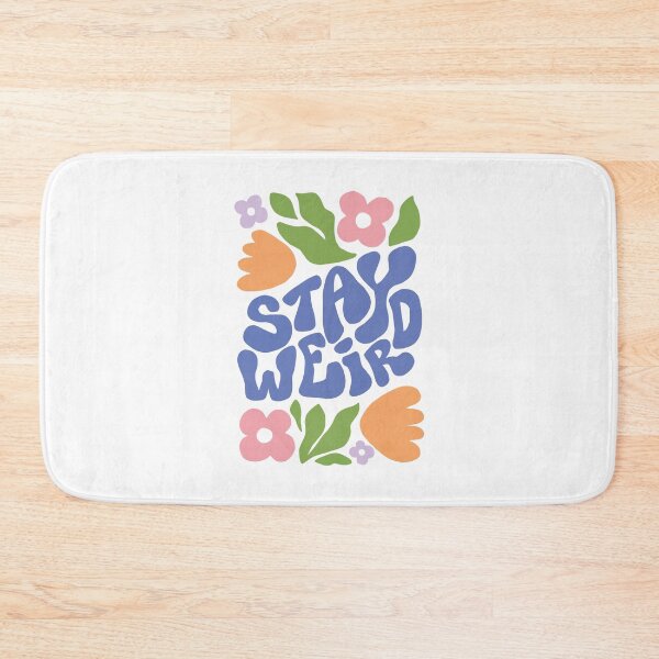 Item preview, Stay Weird Retro Floral Quote designed and sold by artistcamellia.
