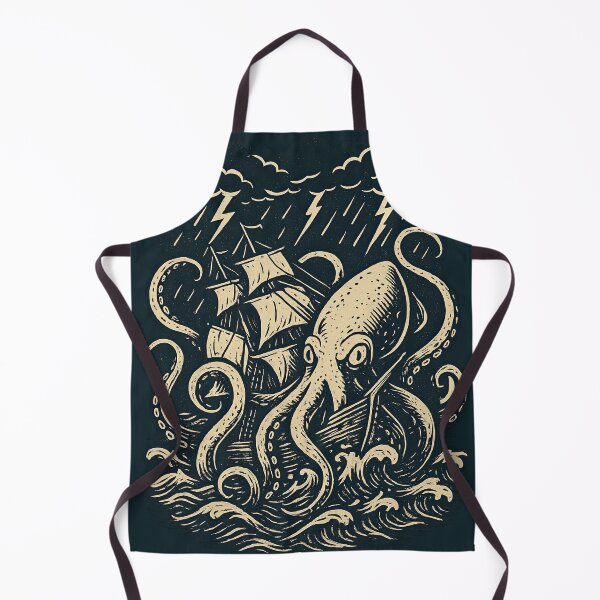 Item preview, Kraken Sea Monster Attacking a Ship designed and sold by Oh, the HORROR!.