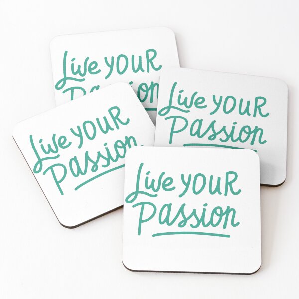 Item preview, Live Your Passion – Handwritten Calm Inspirational Design designed and sold by DreamForge Studio.
