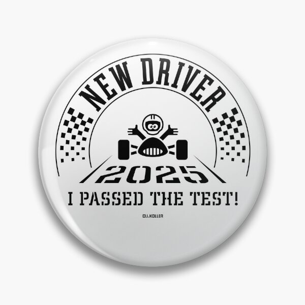 Item preview, New Driver 2025 – I Passed The Test! (Driver’s License / Driving Licence / Black) designed and sold by MrFaulbaum.