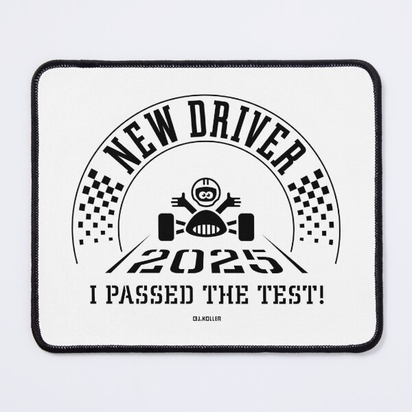 Item preview, New Driver 2025 – I Passed The Test! (Driver’s License / Driving Licence / Black) designed and sold by MrFaulbaum.
