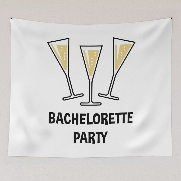 Item preview, Bachelorette Party (Sparkling Wine Glasses / Funnel / Shut / 2C) designed and sold by MrFaulbaum.