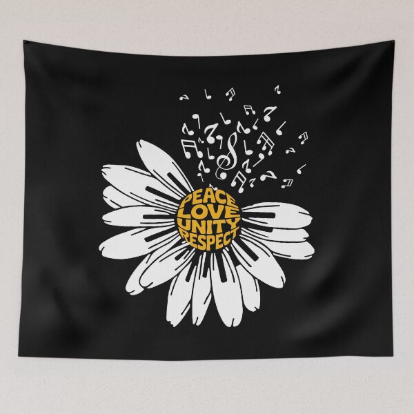 Item preview, Peace Love Unity Respect Daisy designed and sold by EthosWear.