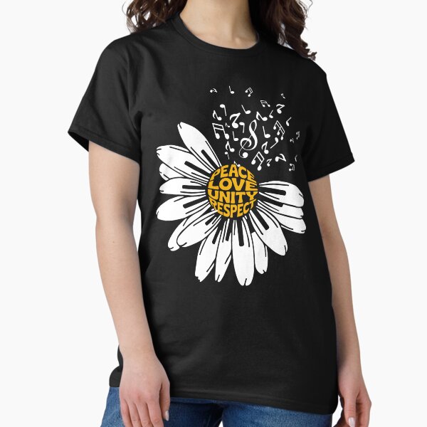 Item preview, Peace Love Unity Respect Daisy designed and sold by EthosWear.