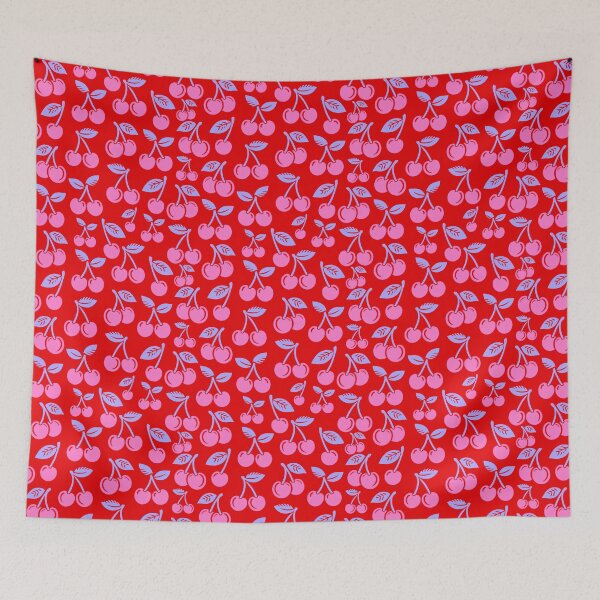 Item preview, Cherries Red Blue and Pink designed and sold by SilverPegasus.