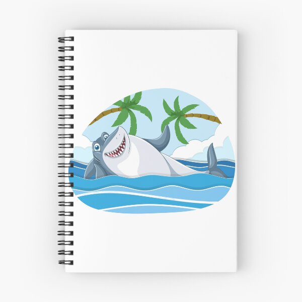 Item preview, Blue funny shark cartooning designed and sold by elhamart.