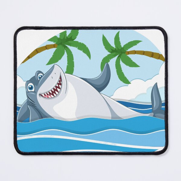 Item preview, Blue funny shark cartooning designed and sold by elhamart.