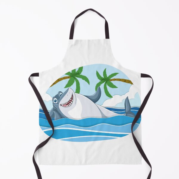 Item preview, Blue funny shark cartooning designed and sold by elhamart.