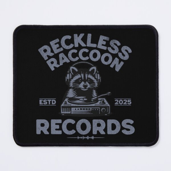 Item preview, Reckless Raccoon Records – Cool DJ Raccoon Design | Music & Vinyl Vibes designed and sold by VariousGoodies.