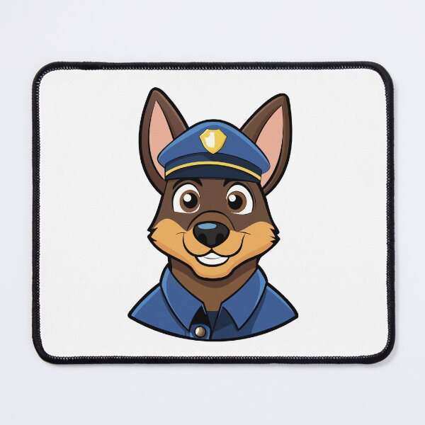 Item preview, Cartoon Police Dog – Cheerful Puppy in Blue Cap. designed and sold by GregorySmithRed.