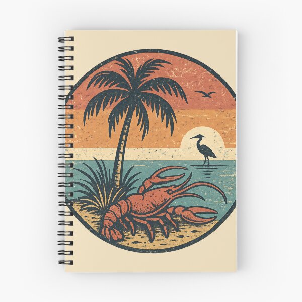 Item preview, Crayfish Retro Sunset designed and sold by Sturdust.