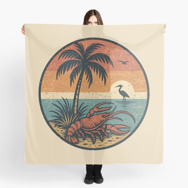 Item preview, Crayfish Retro Sunset designed and sold by Sturdust.