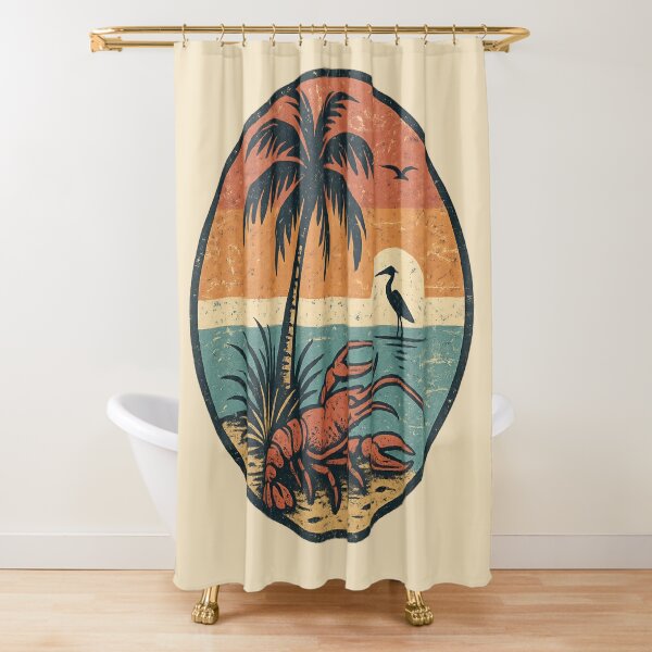 Item preview, Crayfish Retro Sunset designed and sold by Sturdust.