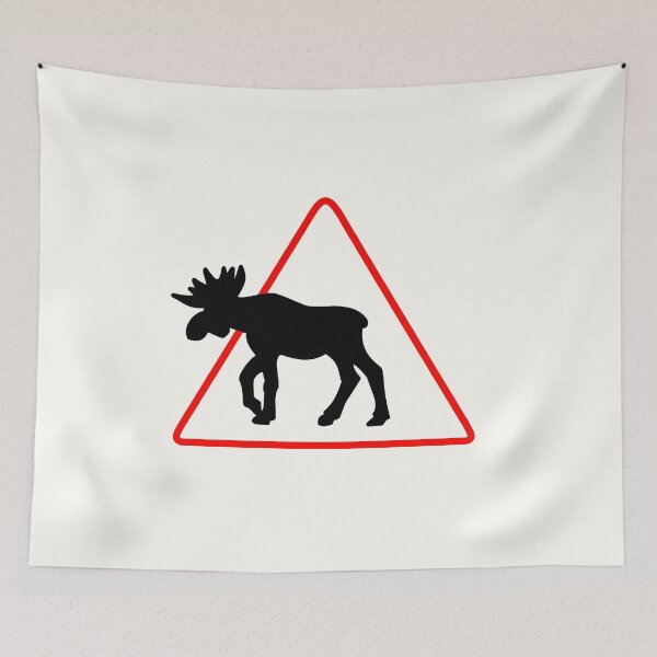 Item preview, Traffic sign, Moose crossing - scandinavia designed and sold by Aurealis Creatief.