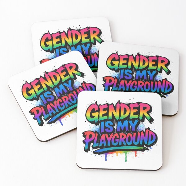 Item preview, Gender is My Playground – Vibrant Pride Art designed and sold by Haus Of Sin.
