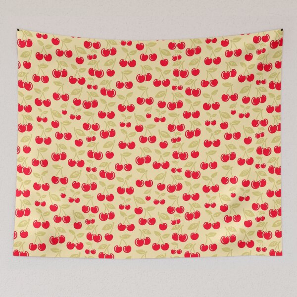 Item preview, Cherries Butter Yellow designed and sold by SilverPegasus.
