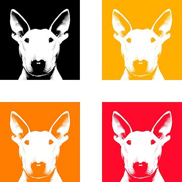 Artwork thumbnail, Bull Terrier Colorful Pop Art | Gift For Bull Terrier Lovers, Bull Terrier Moms, Bull Terrier Dads & Bull Terrier Owners by K9ish