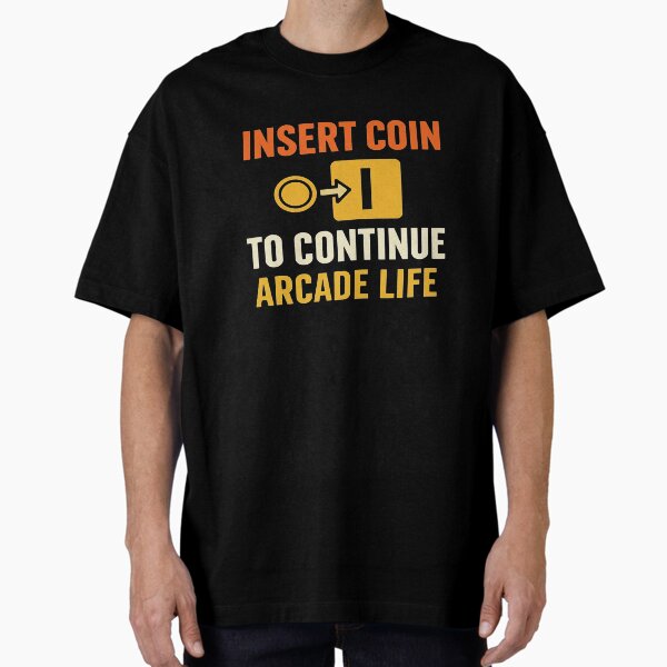 Item preview, Insert Coin to Continue – Retro Arcade Gamer Quote designed and sold by KutyArt.