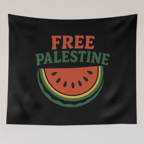 Item preview, Free Palestine Watermelon Slice Retro Design designed and sold by GirlyPopped.