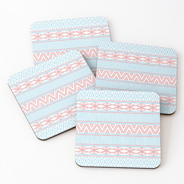 Item preview, Blue Salmon Tribal Pattern designed and sold by CatsBag.