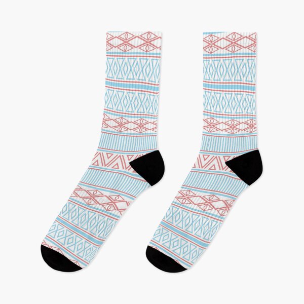 Item preview, Blue Salmon Tribal Pattern designed and sold by CatsBag.