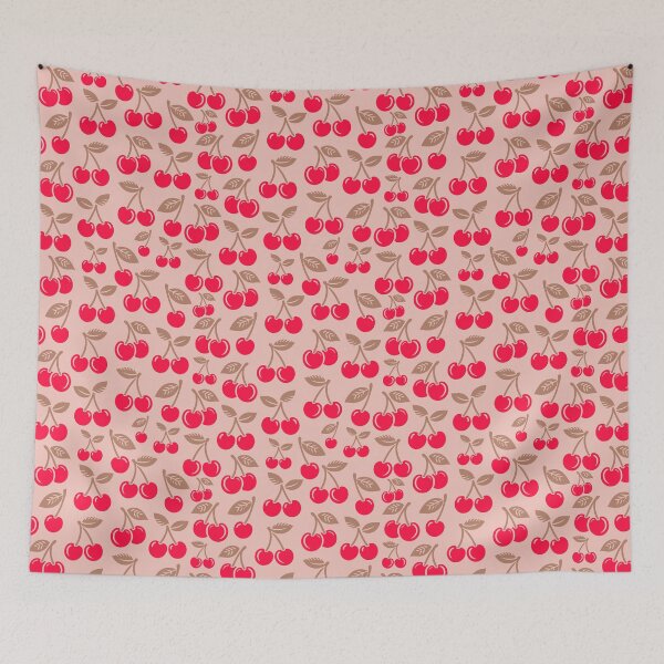 Item preview, Cherries Red And Beige designed and sold by SilverPegasus.