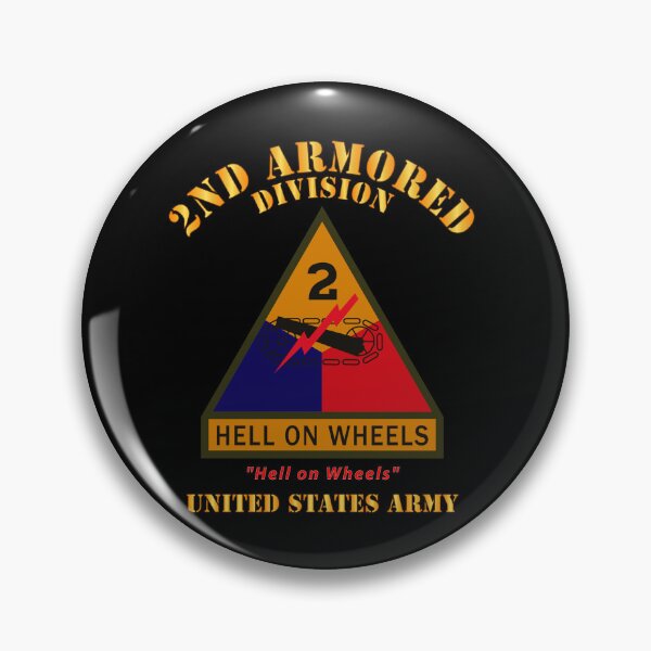 Item preview, Army - SSI - 2nd Armored Division w Name Tape - Hell on Wheels - US Army X 300 designed and sold by Military Insignia Products.