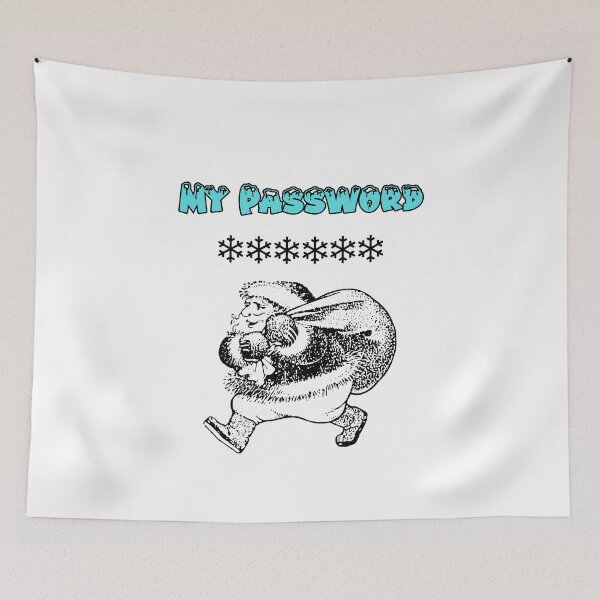 Item preview, My Password: Santa's Secret Snowflakes | Festive Holiday Humor designed and sold by GorinART.