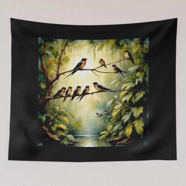 Item preview, Andorinhas -  Swallows#3 designed and sold by Helios Be. Lavsh.