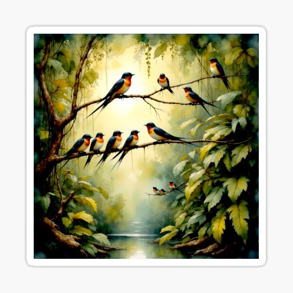 Item preview, Andorinhas -  Swallows#3 designed and sold by Helios Be. Lavsh.