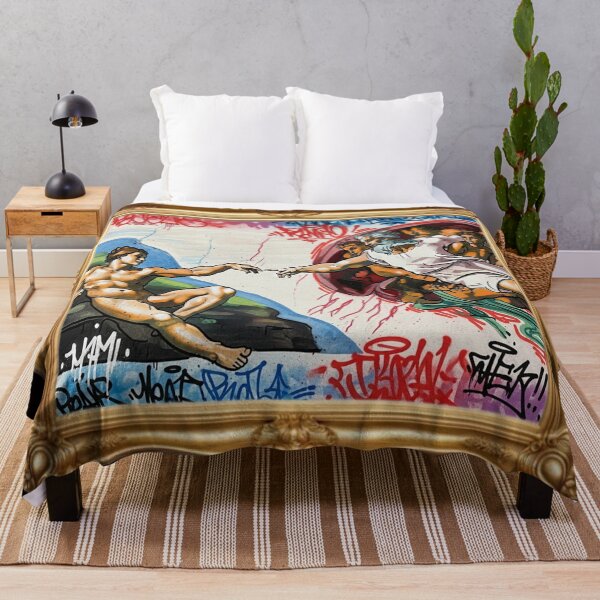 Item preview, The Creation of Adam graffiti art designed and sold by rafaelwolf.