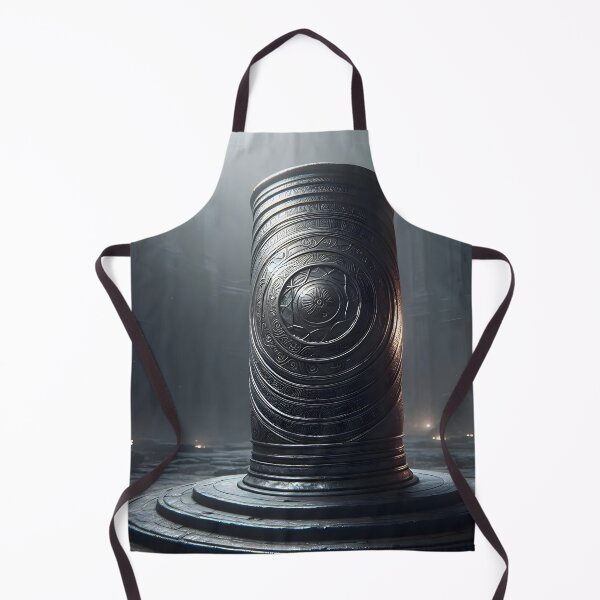 Item preview, Mystical Cylindrical Structure with Ornate Engravings designed and sold by PandaTShirtShop.